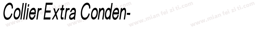 Collier Extra Conden字体转换